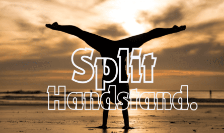 How to do a handstand split