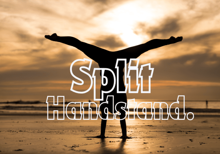 How to do a handstand split