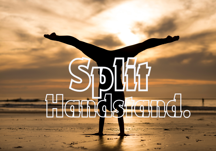 How to do a handstand split