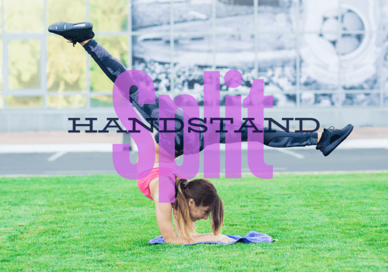 How to do a handstand split