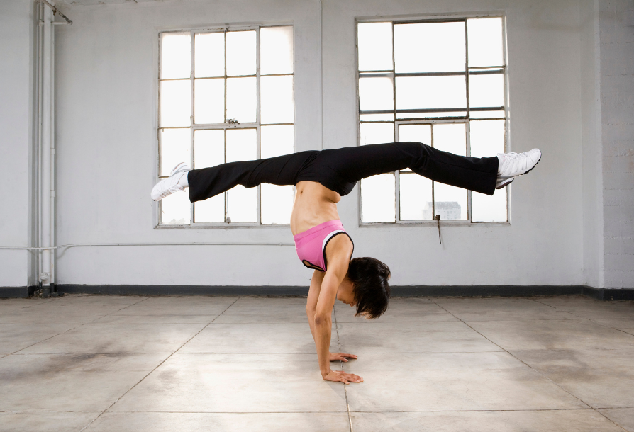 How to do a handstand split